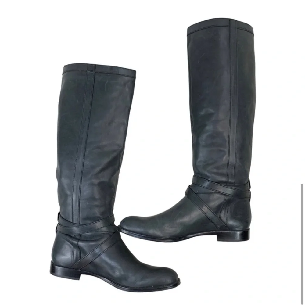 Coach Tall Marlena Leather Knee High Riding Boots 9.5 - Picture 5 of 11
